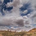Chaco Canyon-vegetation and sky-1